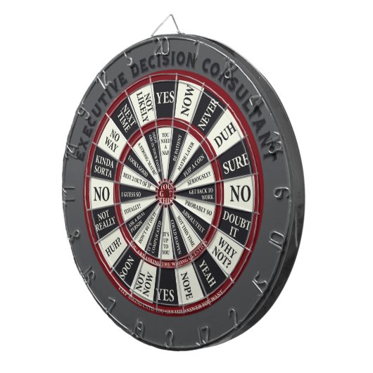 Führungskraft Decision Consultant Dartscheibe (Vorderseite rechts)