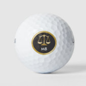 Führungskraft des Anwalts Monogram Golfball (Vorderseite)