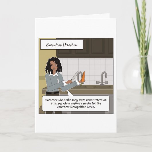 Führungskraft Director Danke, Card Karte (Vorderseite)