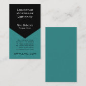 Führungskraft Edge Business Card, Aquamarin Visitenkarte (Vorne/Hinten)