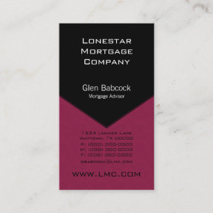 Führungskraft Edge Business Card, Azalea Visitenkarte