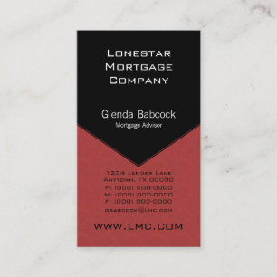 Führungskraft Edge Business Card, Crimson Visitenkarte