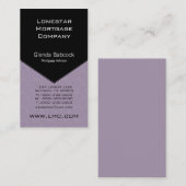 Führungskraft Edge Business Card, Lilac Visitenkarte (Vorne/Hinten)