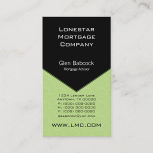 Führungskraft Edge Business Card, Sage Green Visitenkarte