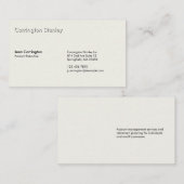 Führungskraft "Embossed Account" Elfenbeinküste Visitenkarte (Vorne/Hinten)