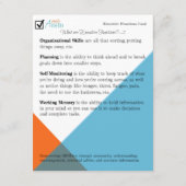 Führungskraft-Funktionen erklärt Karte (Rückseite)