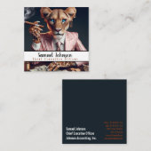 Führungskraft Funny CEO Chief Führungskraft Office Quadratische Visitenkarte (Vorne/Hinten)