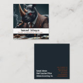 Führungskraft Funny CEO Chief Führungskraft Office Quadratische Visitenkarte (Vorne/Hinten)