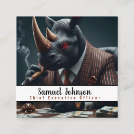 Führungskraft Funny CEO Chief Führungskraft Office Quadratische Visitenkarte