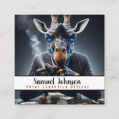 Führungskraft Funny CEO Chief Führungskraft Office Quadratische Visitenkarte (Vorderseite)