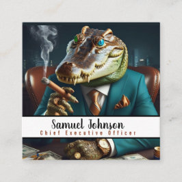 Führungskraft Funny CEO Chief Führungskraft Office Quadratische Visitenkarte