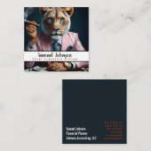 Führungskraft Funny CEO Chief Führungskraft Office Quadratische Visitenkarte (Vorne/Hinten)