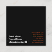 Führungskraft Funny CEO Chief Führungskraft Office Quadratische Visitenkarte (Rückseite)