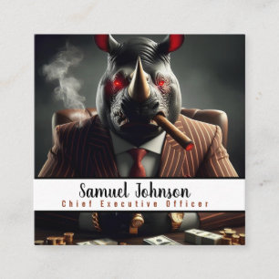 Führungskraft Funny CEO Chief Führungskraft Office Quadratische Visitenkarte