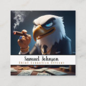 Führungskraft Funny CEO Chief Führungskraft Office Quadratische Visitenkarte (Vorderseite)