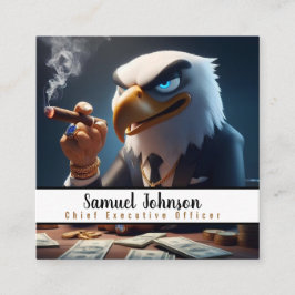 Führungskraft Funny CEO Chief Führungskraft Office Quadratische Visitenkarte
