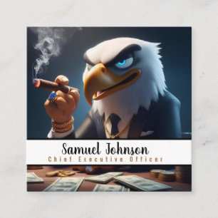 Führungskraft Funny CEO Chief Führungskraft Office Quadratische Visitenkarte