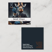 Führungskraft Funny CEO Chief Führungskraft Office Quadratische Visitenkarte (Vorne/Hinten)