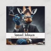 Führungskraft Funny CEO Chief Führungskraft Office Quadratische Visitenkarte (Vorderseite)