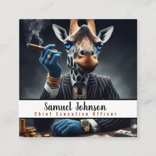 Führungskraft Funny CEO Chief Führungskraft Office Quadratische Visitenkarte