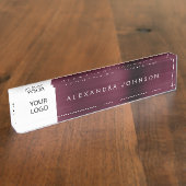 Führungskraft für benutzerdefinierte Logos Berufli Namensplakette (Seite)