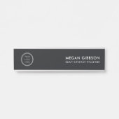 Führungskraft für Berufliche Schwarze Logos Türschild (Vorderseite )