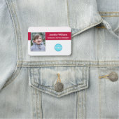 Führungskraft für moderne Firmenlogos Mitarbeiter- Namensschild (Beispiel)