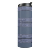 Führungskraft gestrichen Blau II Thermosbecher (Nach links gedreht)