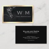 Führungskraft Gold Classic Monogramm | Herstellung Visitenkarte (Vorne/Hinten)