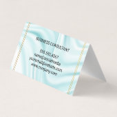 Führungskraft | Gold-Doppelgrenze | Silky Drapery Visitenkarten (Rückseite)