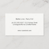 Führungskraft Gold Expressive Visitenkarte (Rückseite)