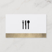 Führungskraft Gold Koch Visitenkarte (Rückseite)