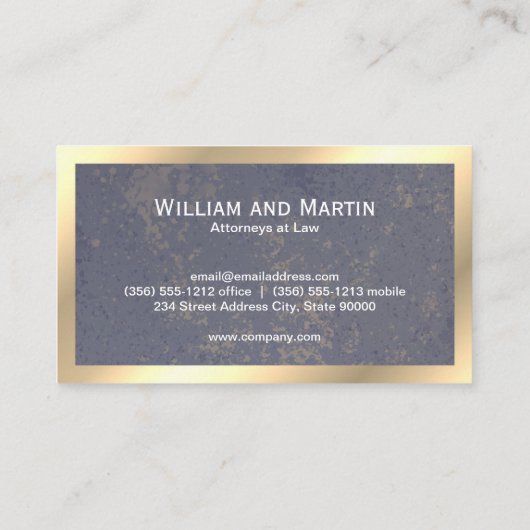 Führungskraft Gold Textur Monogramm | qr Code Visitenkarte (Rückseite)