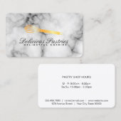 Führungskraft | Goldfleckmarmor Visitenkarte (Vorne/Hinten)