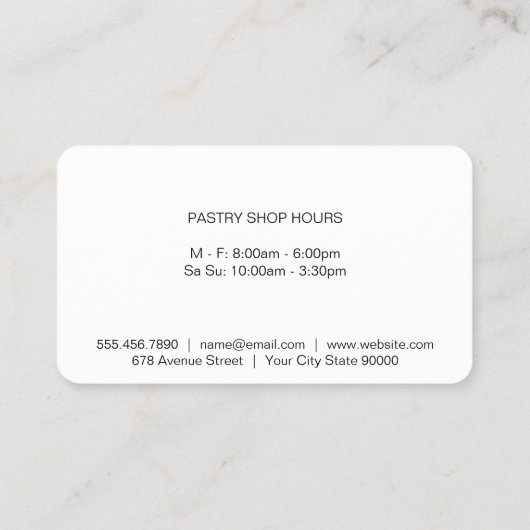 Führungskraft | Goldfleckmarmor Visitenkarte (Rückseite)