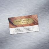 Führungskraft Holz und Marmor Magnetische Visitenkarte (Beispiel)