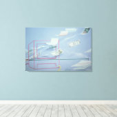 FÜHRUNGSKRAFT I LEINWANDDRUCK (Insitu (Holzboden))