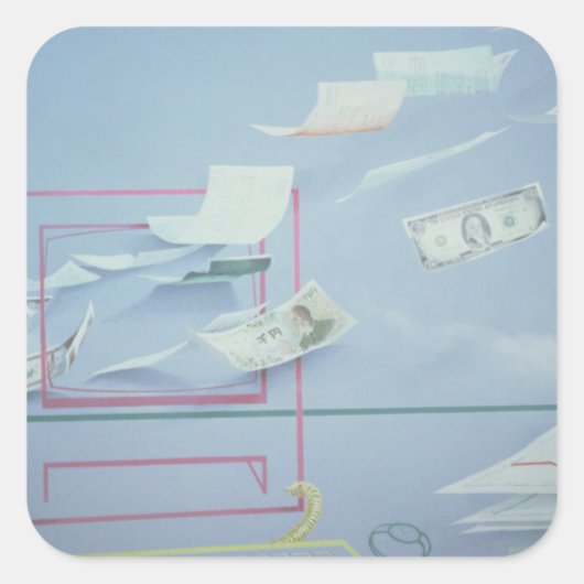 FÜHRUNGSKRAFT I QUADRATISCHER AUFKLEBER (Vorderseite)