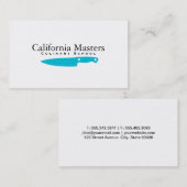 Führungskraft Koch | Cyan II Visitenkarte (Vorne/Hinten)