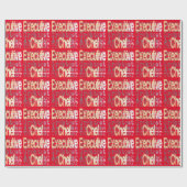 Führungskraft Koch Extraordinator Geschenkpapier (Flach)