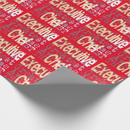 Führungskraft Koch Extraordinator Geschenkpapier (Ecke)