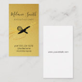 Führungskraft Koch | Gold Elite Visitenkarte (Vorne/Hinten)