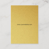 Führungskraft Koch | Gold Elite Visitenkarte (Rückseite)