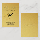 Führungskraft Koch | Gold Elite Visitenkarte (Vorne/Hinten)