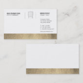 Führungskraft Koch Gold Ledertrimm Visitenkarte (Vorne/Hinten)