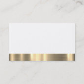 Führungskraft Koch Gold Trimm Visitenkarte (Rückseite)