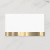 Führungskraft Koch | Goldmetallschneide Visitenkarte (Rückseite)