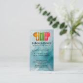 Führungskraft Koch | Koch-Hat-Dinnware-Logo Visitenkarte (Stehend Vorderseite)