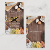 Führungskraft Koch | Küchen Tafelteig Eier Visitenkarte (Vorne/Hinten)