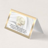 Führungskraft Koch | Kulinarisches Hat Metallic Bu Visitenkarten (Rückseite)